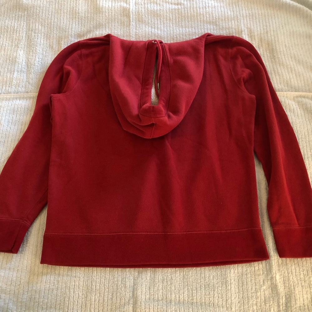 Abercrombie & Fitch soft A&F fleece Deep red/Maroon Hoodie men’s size M unisex - Picture 6 of 6